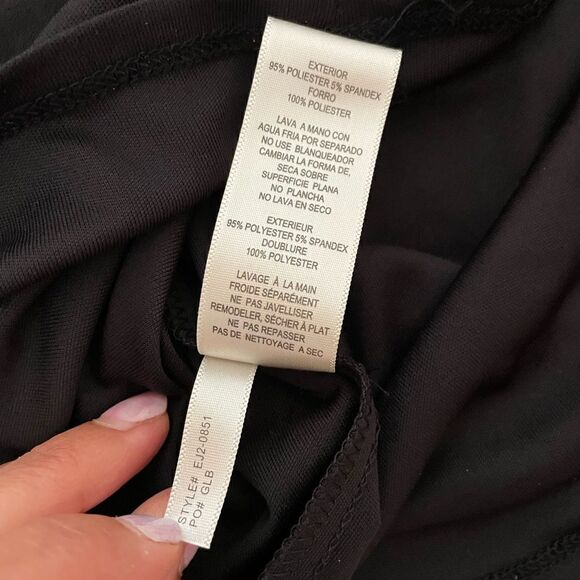 Eliza J Bead Detail Long Sleeve Sheath Dress In Black size 10 NWOT - Picture 6 of 13